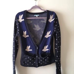 Anthropologie Leif Note Cardigan-Birds
